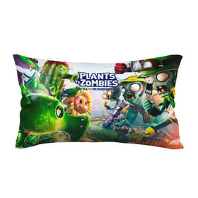 Подушка 3D антистресс с принтом Plants vs Zombies. в городе Новоалтайск, наволочка — 100% полиэстер, наполнитель — вспененный полистирол | состоит из подушки и наволочки на молнии | plants vs zombies | pvz | зомби | игра | растения | растения против зомби