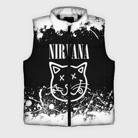 Мужской жилет утепленный 3D с принтом NIRVANA в городе Новоалтайск,  |  | nirvana | smile | курт кобейн | нирвана | смайл