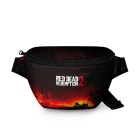 Поясная сумка 3D с принтом RDR 2 в городе Новоалтайск, 100% полиэстер | плотная ткань, ремень с регулируемой длиной, внутри несколько карманов для мелочей, основное отделение и карман с обратной стороны сумки застегиваются на молнию | arthur morgan | cowboy | online | red dead online | red dead redemption 2 | rockstar games | wild west | артур морган | бандит | вестерн | винтовка | дикий запад | ковбой | рокстар