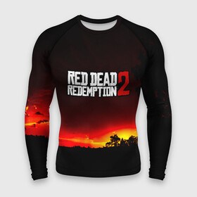 Мужской рашгард 3D с принтом RDR 2 в городе Новоалтайск,  |  | arthur morgan | cowboy | online | red dead online | red dead redemption 2 | rockstar games | wild west | артур морган | бандит | вестерн | винтовка | дикий запад | ковбой | рокстар