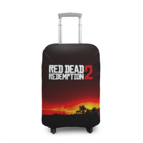 Чехол для чемодана 3D с принтом RDR 2 в городе Новоалтайск, 86% полиэфир, 14% спандекс | двустороннее нанесение принта, прорези для ручек и колес | arthur morgan | cowboy | online | red dead online | red dead redemption 2 | rockstar games | wild west | артур морган | бандит | вестерн | винтовка | дикий запад | ковбой | рокстар