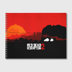 Альбом для рисования с принтом RDR 2 в городе Новоалтайск, 100% бумага
 | матовая бумага, плотность 200 мг. | Тематика изображения на принте: arthur morgan | cowboy | online | red dead online | red dead redemption 2 | rockstar games | wild west | артур морган | бандит | вестерн | винтовка | дикий запад | ковбой | рокстар