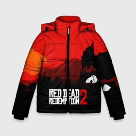 Зимняя куртка для мальчиков 3D с принтом RDR 2 в городе Новоалтайск, ткань верха — 100% полиэстер; подклад — 100% полиэстер, утеплитель — 100% полиэстер | длина ниже бедра, удлиненная спинка, воротник стойка и отстегивающийся капюшон. Есть боковые карманы с листочкой на кнопках, утяжки по низу изделия и внутренний карман на молнии. 

Предусмотрены светоотражающий принт на спинке, радужный светоотражающий элемент на пуллере молнии и на резинке для утяжки | arthur morgan | cowboy | online | red dead online | red dead redemption 2 | rockstar games | wild west | артур морган | бандит | вестерн | винтовка | дикий запад | ковбой | рокстар