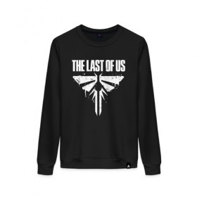 Женский свитшот хлопок с принтом THE LAST OF US в городе Новоалтайск, 100% хлопок | прямой крой, круглый вырез, на манжетах и по низу широкая трикотажная резинка  | cicadas | fireflies | naughty dog | the last of us | the last of us part 2 | джоэл | последние из нас | цикады | элли
