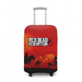 Чехол для чемодана 3D с принтом RDR 2 в городе Новоалтайск, 86% полиэфир, 14% спандекс | двустороннее нанесение принта, прорези для ручек и колес | arthur morgan | cowboy | online | red dead online | red dead redemption 2 | rockstar games | wild west | артур морган | бандит | вестерн | винтовка | дикий запад | ковбой | рокстар