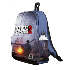 Рюкзак 3D с принтом RDR PC в городе Новоалтайск, 100% полиэстер | лямки с регулируемой длиной, сверху петелька, чтобы рюкзак можно было повесить на вешалку. Основное отделение закрывается на молнию, как и внешний карман. Внутри два дополнительных кармана, один из которых закрывается на молнию. По бокам два дополнительных кармашка | arthur morgan | cowboy | online | red dead online | red dead redemption 2 | rockstar games | wild west | артур морган | бандит | вестерн | винтовка | дикий запад | ковбой | рокстар