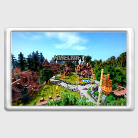 Магнит 45*70 с принтом MINECRAFT WORLD в городе Новоалтайск, Пластик | Размер: 78*52 мм; Размер печати: 70*45 | Тематика изображения на принте: craft | creeper | dungeon | dungeons | earth | game | logo | mine | minecraft | mobile | online | дунгеонс | земля | зомби | игра | крипер | лого | майкрафт | майнкрафт | мобайл | онлайн | подземелье | подземелья