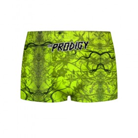 Мужские трусы 3D с принтом The Prodigy в городе Новоалтайск, 50% хлопок, 50% полиэстер | классическая посадка, на поясе мягкая тканевая резинка | the prodigy
