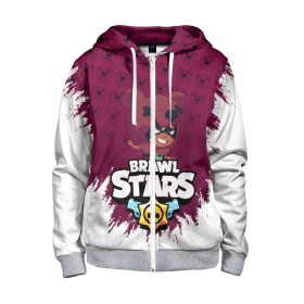 Детская толстовка 3D на молнии с принтом BRAWL STARS NITA в городе Новоалтайск, 100% полиэстер |  манжеты и пояс оформлены широкой мягкой резинкой, двухслойный капюшон со шнурком для регулировки, спереди карманы и застежка-молния
 | 8 bit | 8 бит. | 8bit | 8бит | android | brawl stars | colt | crow | games | leon | penny | poco | shelly | spike | брав | бравл старс | звезды | игры | мобильные игры | нита | старс