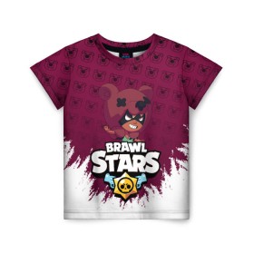 Детская футболка 3D с принтом BRAWL STARS NITA в городе Новоалтайск, 100% гипоаллергенный полиэфир | прямой крой, круглый вырез горловины, длина до линии бедер, чуть спущенное плечо, ткань немного тянется | 8 bit | 8 бит. | 8bit | 8бит | android | brawl stars | colt | crow | games | leon | penny | poco | shelly | spike | брав | бравл старс | звезды | игры | мобильные игры | нита | старс