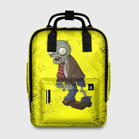 Женский рюкзак 3D с принтом Plants vs. Zombies в городе Новоалтайск, 100% полиэстер | лямки с регулируемой длиной, сверху ручки, чтобы рюкзак нести как сумку. Основное отделение закрывается на молнию, как и внешний карман. Внутри два дополнительных кармана, один из которых закрывается на молнию. По бокам два дополнительных кармашка, куда поместится маленькая бутылочка
 | plants vs. zombies | зомби | игра | компьютерная игра | против | растения | растения против зомби