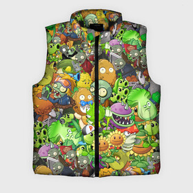 Мужской жилет утепленный 3D с принтом PLANTS VS ZOMBIES в городе Новоалтайск,  |  | battle | plants | plants vs zombies | pvsz | vs | zombies | растения против зомби