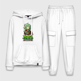 Мужской костюм хлопок с толстовкой с принтом Plants vs. Zombies в городе Новоалтайск,  |  | plants vs. zombies | зомби | игра | компьютерная игра | против | растения | растения против зомби