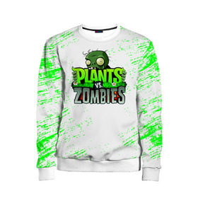 Детский свитшот 3D с принтом Plants vs. Zombies в городе Новоалтайск, 100% полиэстер | свободная посадка, прямой крой, мягкая тканевая резинка на рукавах и понизу свитшота | Тематика изображения на принте: plants vs. zombies | зомби | игра | компьютерная игра | против | растения | растения против зомби
