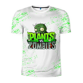 Мужская футболка 3D спортивная с принтом Plants vs. Zombies в городе Новоалтайск, 100% полиэстер с улучшенными характеристиками | приталенный силуэт, круглая горловина, широкие плечи, сужается к линии бедра | plants vs. zombies | зомби | игра | компьютерная игра | против | растения | растения против зомби