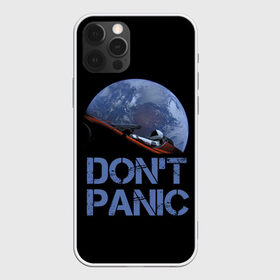 Чехол для iPhone 12 Pro Max с принтом Dont Panic в городе Новоалтайск, Силикон |  | Тематика изображения на принте: 2022 | cat | elon | galaxy | mars | moon | musk | nasa | space | spacex | tesla | вселенная | галактика | звезды | илон | космонавт | космос | луна | марс | маск | наса | скафандр | тесла