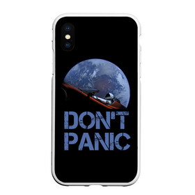 Чехол для iPhone XS Max матовый с принтом Dont Panic в городе Новоалтайск, Силикон | Область печати: задняя сторона чехла, без боковых панелей | Тематика изображения на принте: 2022 | cat | elon | galaxy | mars | moon | musk | nasa | space | spacex | tesla | вселенная | галактика | звезды | илон | космонавт | космос | луна | марс | маск | наса | скафандр | тесла