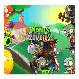 Магнитный плакат 3Х3 с принтом PLANTS VS. ZOMBIES в городе Новоалтайск, Полимерный материал с магнитным слоем | 9 деталей размером 9*9 см | Тематика изображения на принте: garden warfare | plants | plants vs. zombies | plants vs. zombies: garden warfare | popcap | zombies | кактус | картошка | подсолнух | растения против зомби | сад