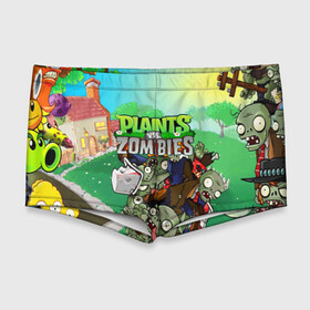 Мужские купальные плавки 3D с принтом PLANTS VS. ZOMBIES в городе Новоалтайск, Полиэстер 85%, Спандекс 15% |  | Тематика изображения на принте: garden warfare | plants | plants vs. zombies | plants vs. zombies: garden warfare | popcap | zombies | кактус | картошка | подсолнух | растения против зомби | сад