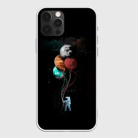 Чехол для iPhone 12 Pro Max с принтом Космонавт с шариками в городе Новоалтайск, Силикон |  | Тематика изображения на принте: cat | elon | galaxy | mars | moon | musk | nasa | space | spacex | вселенная | галактика | звезды | илон | космонавт | космос | луна | марс | маск | наса | скафандр
