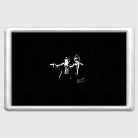 Магнит 45*70 с принтом Pulp Fiction в городе Новоалтайск, Пластик | Размер: 78*52 мм; Размер печати: 70*45 | pulp fiction | криминальное чтиво | сэмюел л джексон | тарантино | ума турман