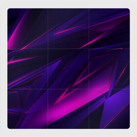 Магнитный плакат 3Х3 с принтом GEOMETRY STRIPES NEON в городе Новоалтайск, Полимерный материал с магнитным слоем | 9 деталей размером 9*9 см | abstract | abstraction | color | geometry | paitnt | polygon | polygonal | psy | абстракция | геометрия | краски | неоновые | полигоны | психоделика