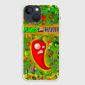 Чехол для iPhone 13 mini с принтом Plants vs Zombies в городе Новоалтайск,  |  | plant | zombies | зомби | растения | растения против зомби