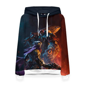 Женская толстовка 3D с принтом Darksiders Genesis в городе Новоалтайск, 100% полиэстер  | двухслойный капюшон со шнурком для регулировки, мягкие манжеты на рукавах и по низу толстовки, спереди карман-кенгуру с мягким внутренним слоем. | action | darksiders | darksiders 3 | darksiders genesis | game | дарксайдерс | дарксайдерс 3 | дарксайдерс генезис | демон | игра | огонь | экшен