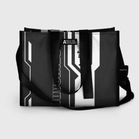 Сумка-шоппер 3D с принтом Juventus в городе Новоалтайск, 100% полиэстер | застегивается на металлическую кнопку; внутренний карман застегивается на молнию. Стенки укреплены специальным мягким материалом, чтобы защитить содержимое от несильных ударов
 | calcio | club | cr7 | cristiano ronaldo | dybala | football | full highlights | goals | italia | juventus | napoli | roma | serie a | белый | италия | клуб | форма | черный | ювентус