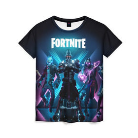 Женская футболка 3D с принтом FORTNITE 10 СЕЗОН в городе Новоалтайск, 100% полиэфир ( синтетическое хлопкоподобное полотно) | прямой крой, круглый вырез горловины, длина до линии бедер | 10 | battle | fort | fortnite | royale | season | season x | битва | королевская | сезон x | тануки | форт | фортнайт