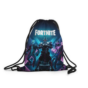 Рюкзак-мешок 3D с принтом FORTNITE 10 СЕЗОН в городе Новоалтайск, 100% полиэстер | плотность ткани — 200 г/м2, размер — 35 х 45 см; лямки — толстые шнурки, застежка на шнуровке, без карманов и подкладки | 10 | battle | fort | fortnite | royale | season | season x | битва | королевская | сезон x | тануки | форт | фортнайт