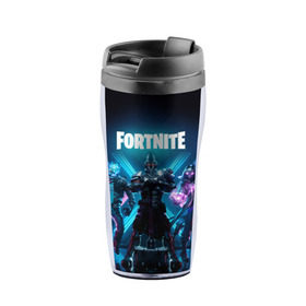 Термокружка-непроливайка с принтом FORTNITE 10 СЕЗОН в городе Новоалтайск, внутренняя часть — пищевой пластик, наружная часть — прозрачный пластик, между ними — полиграфическая вставка с рисунком | объем — 350 мл, герметичная крышка | Тематика изображения на принте: 10 | battle | fort | fortnite | royale | season | season x | битва | королевская | сезон x | тануки | форт | фортнайт