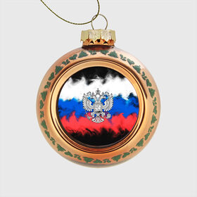 Стеклянный ёлочный шар с принтом RUSSIA 2019 в городе Новоалтайск, Стекло | Диаметр: 80 мм | russia | russia sport | россия спорт | русский | спорт | триколор | флаг | я русский
