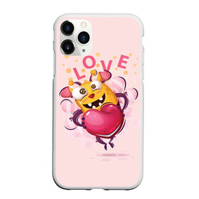Чехол для iPhone 11 Pro матовый с принтом LOVE в городе Новоалтайск, Силикон |  | bee | bright | cool | funny | heart | веселый | забавный | прикольный | пчелка | сердце | яркий
