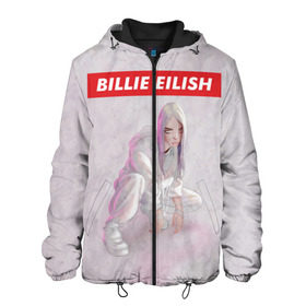 Мужская куртка 3D с принтом BILLIE EILISH в городе Новоалтайск, ткань верха — 100% полиэстер, подклад — флис | прямой крой, подол и капюшон оформлены резинкой с фиксаторами, два кармана без застежек по бокам, один большой потайной карман на груди. Карман на груди застегивается на липучку | bad guy | billie | eilish | ocean eyes | айлиш | билли | девушка | певица | эйлиш