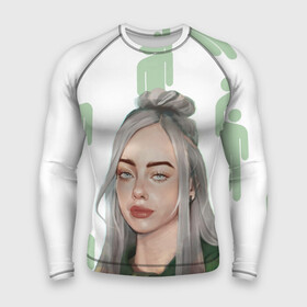 Мужской рашгард 3D с принтом BILLIE EILISH в городе Новоалтайск,  |  | bad guy | billie | eilish | ocean eyes | айлиш | билли | девушка | певица | эйлиш