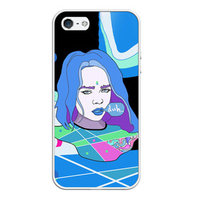 Чехол для iPhone 5/5S матовый с принтом BILLIE EILISH в городе Новоалтайск, Силикон | Область печати: задняя сторона чехла, без боковых панелей | bad guy | billie | eilish | ocean eyes | айлиш | билли | девушка | певица | эйлиш