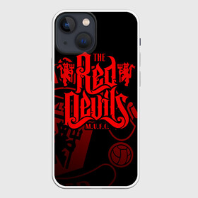 Чехол для iPhone 13 mini с принтом МАНЧЕСТЕР ЮНАЙТЕД в городе Новоалтайск,  |  | manchester united | mufc | red devils | красные дьяволы | манчестер юнайтед | футбольный клуб