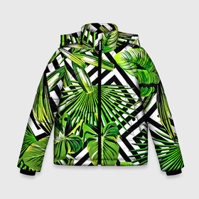 Зимняя куртка для мальчиков 3D с принтом TROPIC TEXTURE в городе Новоалтайск, ткань верха — 100% полиэстер; подклад — 100% полиэстер, утеплитель — 100% полиэстер | длина ниже бедра, удлиненная спинка, воротник стойка и отстегивающийся капюшон. Есть боковые карманы с листочкой на кнопках, утяжки по низу изделия и внутренний карман на молнии. 

Предусмотрены светоотражающий принт на спинке, радужный светоотражающий элемент на пуллере молнии и на резинке для утяжки | bright | colorful | neon | retro | vintage | винтаж | неон | неоновые | пальмы | ретро | ретро неон | тропики | тропические листья