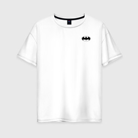Женская футболка хлопок Oversize с принтом The caped crusader в городе Новоалтайск, 100% хлопок | свободный крой, круглый ворот, спущенный рукав, длина до линии бедер
 | batman | dc | dc джокер | detective comics | harley | joker | shtatbat | the joker | бетмен | джокер | злодей | харли