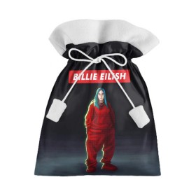 Подарочный 3D мешок с принтом BILLIE EILISH в городе Новоалтайск, 100% полиэстер | Размер: 29*39 см | bad guy | billie | eilish | ocean eyes | айлиш | билли | девушка | певица | эйлиш