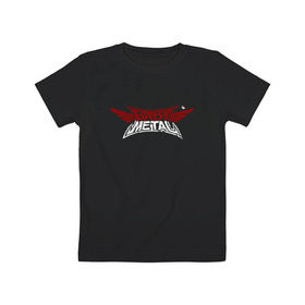 Детская футболка хлопок с принтом Babymetal logo в городе Новоалтайск, 100% хлопок | круглый вырез горловины, полуприлегающий силуэт, длина до линии бедер | heavy | japan | kawaii | metal | music | rock | кавай | метал | музыка | рок | хэви | япония