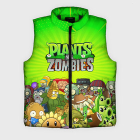 Мужской жилет утепленный 3D с принтом PLANTS VS ZOMBIES в городе Новоалтайск,  |  | plants and zombies | plants vs zombies | зомби | игры | растения | растения против зомби