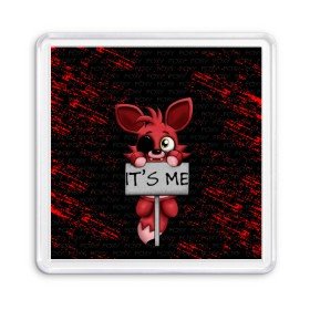 Магнит 55*55 с принтом Five Nights At Freddys в городе Новоалтайск, Пластик | Размер: 65*65 мм; Размер печати: 55*55 мм | 5 ночей с фредди | five nights at freddys | foxy | аниматроники | игра | компьютерная игра | робот | фокси | фредди | фреди | чика