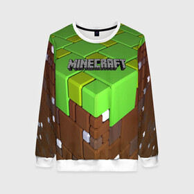 Женский свитшот 3D с принтом MINECRAFT в городе Новоалтайск, 100% полиэстер с мягким внутренним слоем | круглый вырез горловины, мягкая резинка на манжетах и поясе, свободная посадка по фигуре | craft | creeper | dungeon | dungeons | earth | game | logo | mine | minecraft | mobile | online | дунгеонс | земля | зомби | игра | крипер | лого | майкрафт | майнкрафт | мобайл | онлайн | подземелье | подземелья