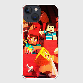 Чехол для iPhone 13 mini с принтом MINECRAFT в городе Новоалтайск,  |  | craft | creeper | dungeon | dungeons | earth | game | logo | mine | minecraft | mobile | online | дунгеонс | земля | зомби | игра | крипер | лого | майкрафт | майнкрафт | мобайл | онлайн | подземелье | подземелья