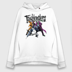 Женское худи Oversize хлопок с принтом Troublemakers - Джокер и Харви с Пингвином в городе Новоалтайск, френч-терри — 70% хлопок, 30% полиэстер. Мягкий теплый начес внутри —100% хлопок | боковые карманы, эластичные манжеты и нижняя кромка, капюшон на магнитной кнопке | batman | dc | dc джокер | detective comics | harley | joker | shtatbat | the joker | бетмен | двуликий | джокер | злодей | злой клоун | клоун | пингвин | харви дент | харли | шутки