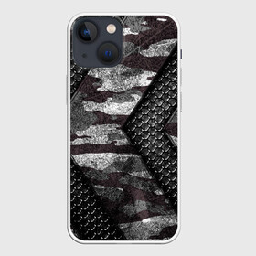 Чехол для iPhone 13 mini с принтом Камуфляжная 3D броня в городе Новоалтайск,  |  | Тематика изображения на принте: texture | абстракт | абстракция | армия | броня | защита | защитник | камуфляж | кольчуга | текстура | узор | цепи