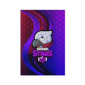 Обложка для паспорта матовая кожа с принтом Brawl Stars CROW в городе Новоалтайск, натуральная матовая кожа | размер 19,3 х 13,7 см; прозрачные пластиковые крепления | android | brawl stars | crow | games | leon | mobile game | stars | ворон | игры | леон | мобильные игры