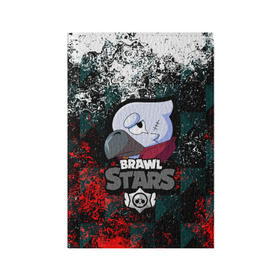 Обложка для паспорта матовая кожа с принтом Brawl Stars CROW в городе Новоалтайск, натуральная матовая кожа | размер 19,3 х 13,7 см; прозрачные пластиковые крепления | android | brawl stars | crow | games | leon | mobile game | stars | ворон | игры | леон | мобильные игры